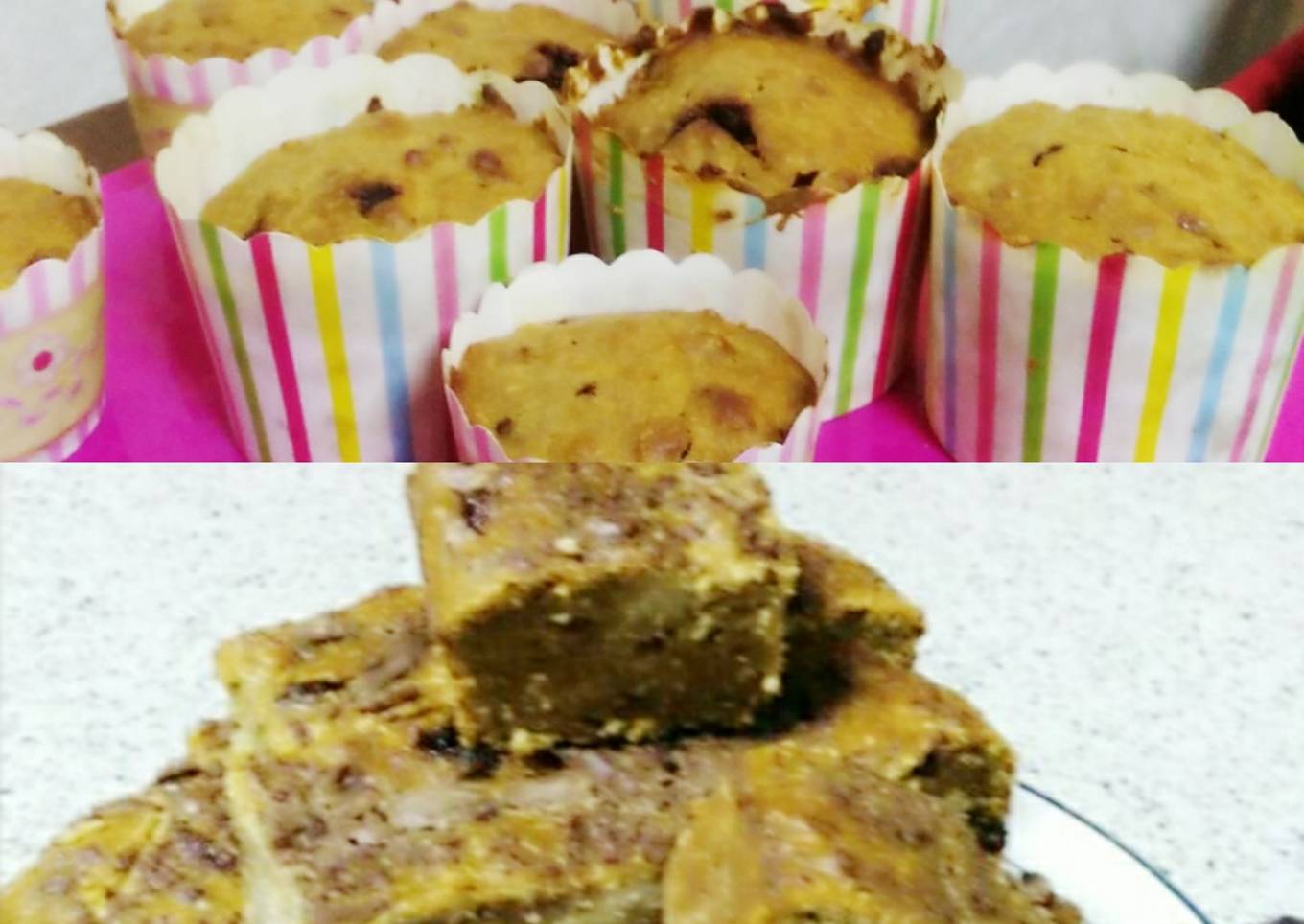 banana whole wheat oat muffin/cake