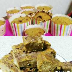 banana whole wheat oat muffin/cake রেসিপির প্রধান ছবি