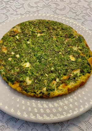 Una foto de Tortilla de cilantro y champiñón silvestre