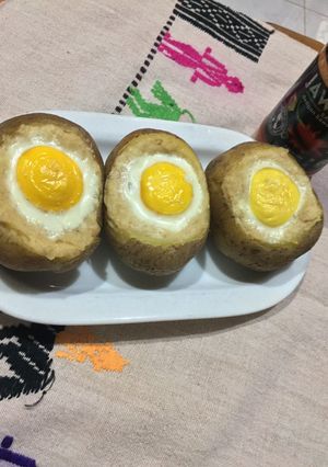 Foto resep Kentang Panggang Ceplok Telur