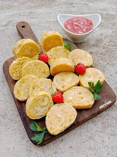 Foto resep Rolade Ayam labu kuning(Asam manis strawberry)