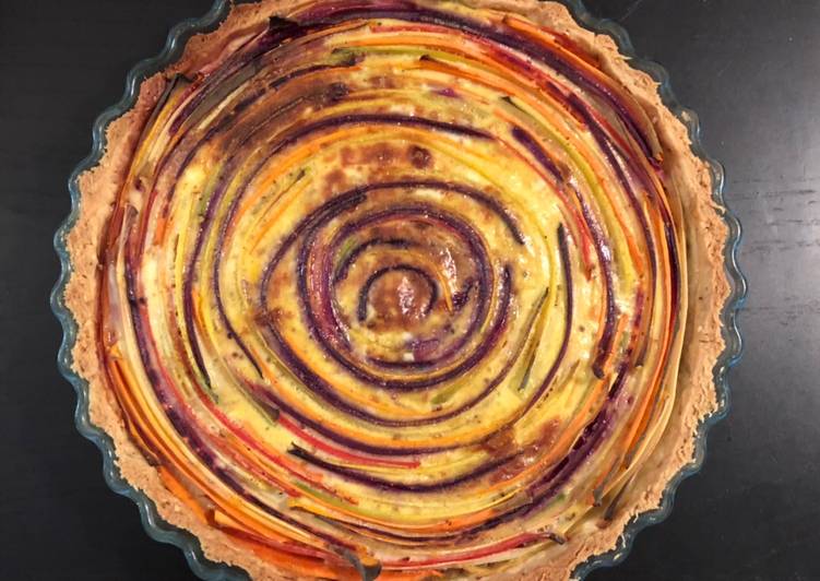 Recette de Favoris Tarte arc-en-ciel carotté 🌈