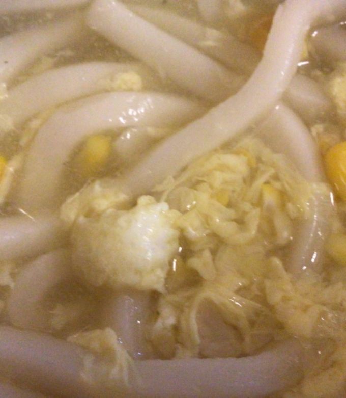 玉米濃湯烏龍麵 的食譜成品照片