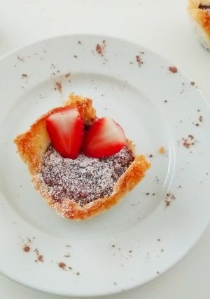 A picture of Chocolate Custard Bread Tartlets.