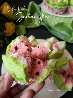 Foto resep Bolu kukus Semangka