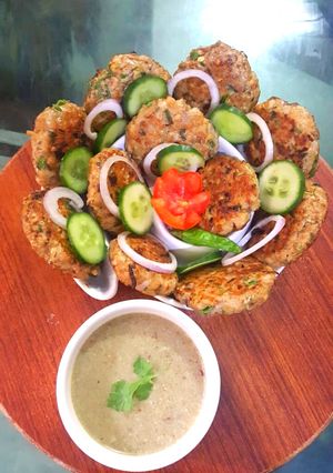 A picture of CHICKEN CHAPLI KABAB 😋.