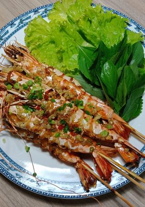 Hình của món Tôm nướng bơ tỏi.