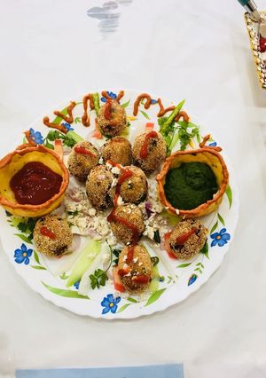 A picture of Cheese bread cutlet.