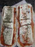 Pizzas de pan zapatilla