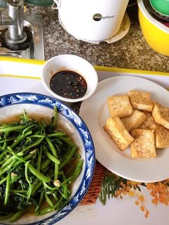 Hình của món Cải xoong xào tỏi.
