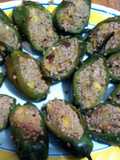 Chiles rellenos de picadillo y plátano macho estilo Mérida