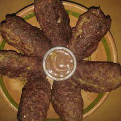 A picture of Mutton mince kababs.