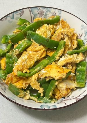 青椒炒蛋 的食譜成品照片