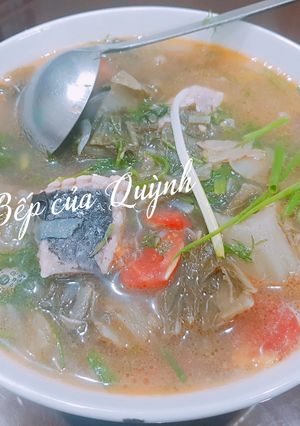 Hình của món Canh cá đuối dưa cải.
