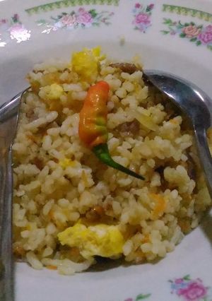 Foto resep Nasi goreng daging sapi ala frozen section