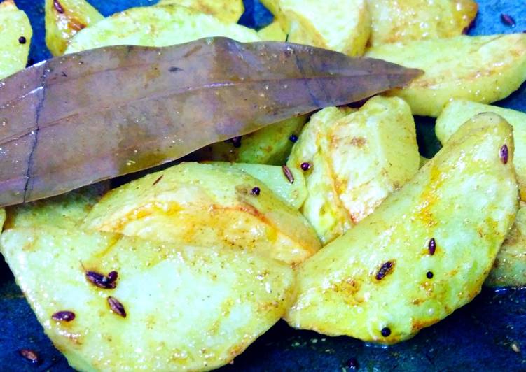 Recipe of Award-winning Jeera aloo dry sabzi without tomato