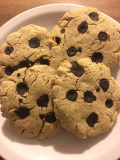 Una foto de Cookies con chocolate sin tacc con stevia