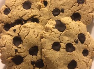 Una foto de Cookies con chocolate sin tacc con stevia