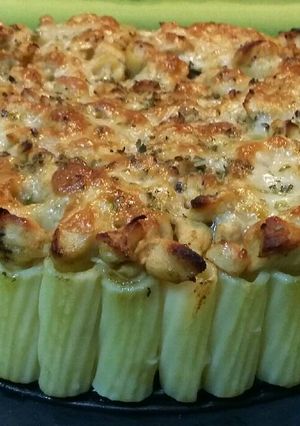 Foto principal de Tarta de macarrones y pollo tex mex