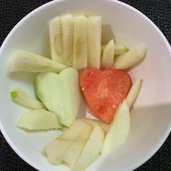 A picture of Valentine’s salad.