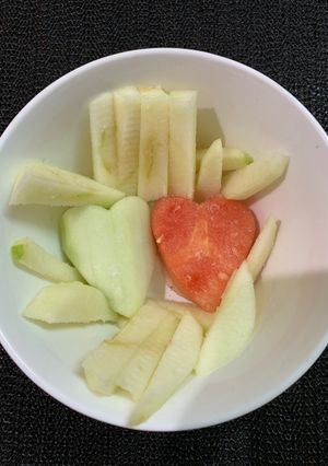 A picture of Valentine’s salad.