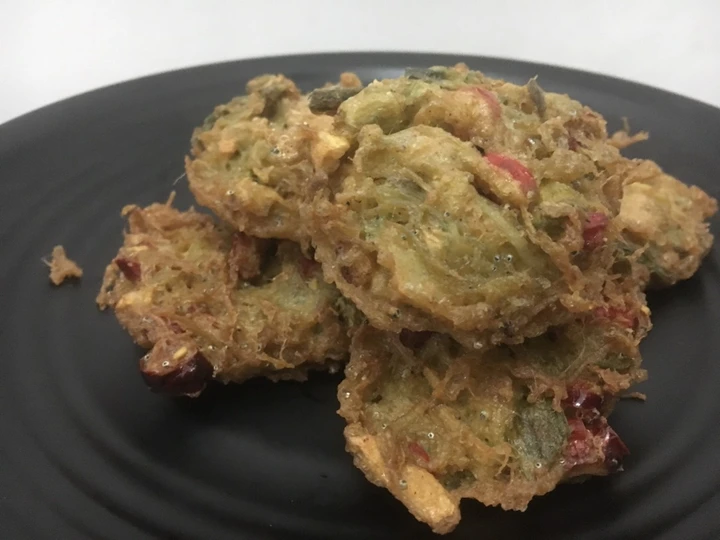 Langkah Gampang Membuat Resep Bakwan KW teri nasi  Diet Keto / DEBM  yang Enak Banget Anti Ribet, Bikin Ngiler