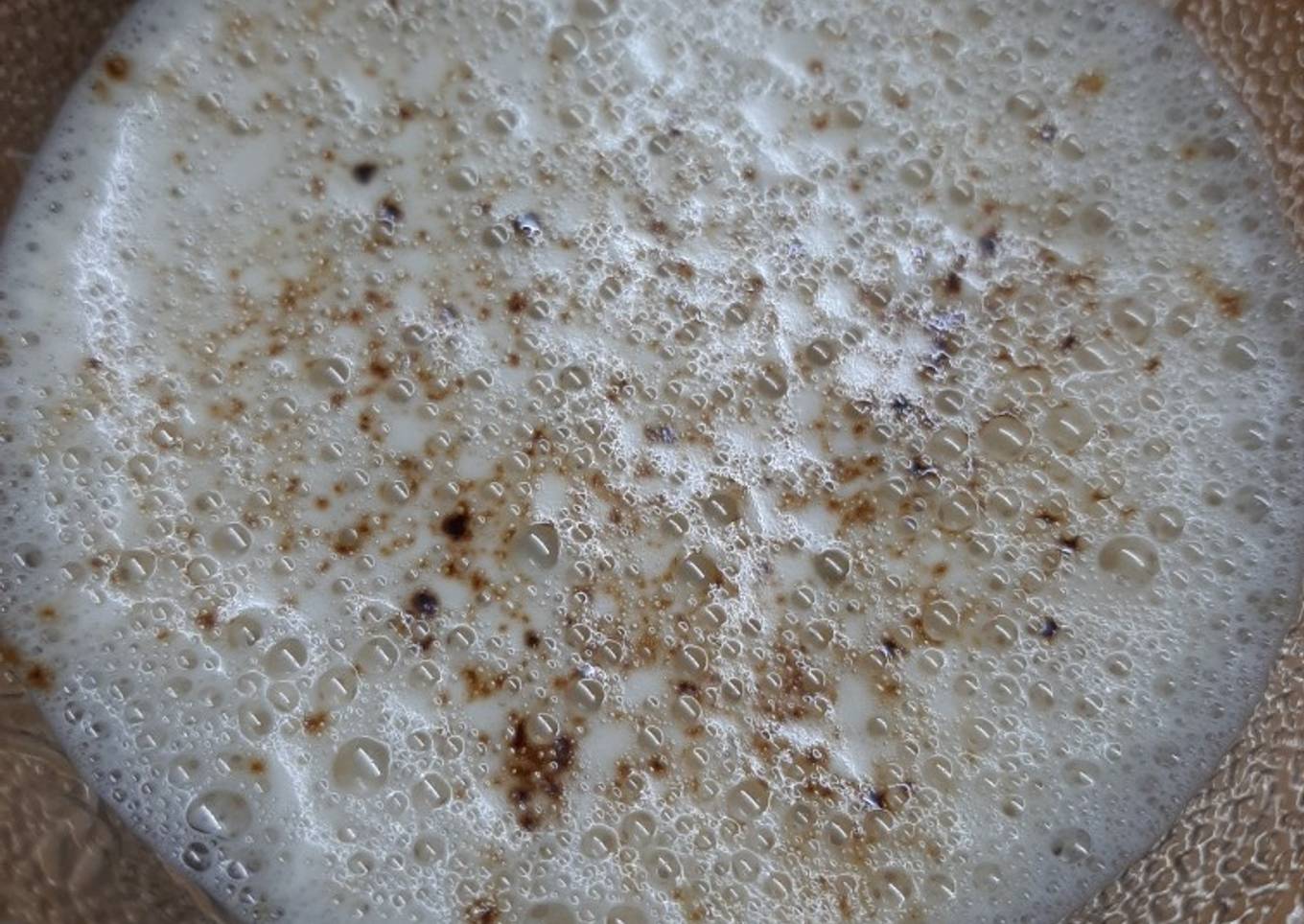 Frothy coffee
