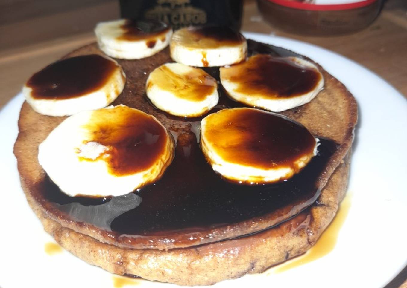 Pancakes de Manzana y avena con sirope de Algarrobo