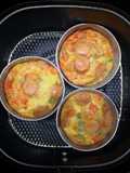 Oil-Free Three-Color Veggie Omelet (Air Fryer) ⭐