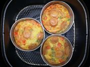 A picture of vegetable omelette