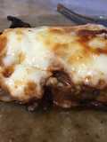 Pastel de berenjenas grilladas con mucho queso