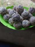Onde-Onde Ubi Ungu Isian Coklat