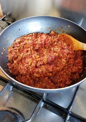 Foto resep Sambal bawang ayam geprek Tyas