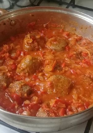 Una foto de Albóndigas de berenjenas🍆🍆 con salvado de avena