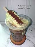 Mocha Oatmilk with Matcha Ice Cream
