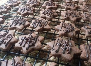 Gambar Biskut Coklat Urai / Choco Rice Cookies Sukatan Cawan