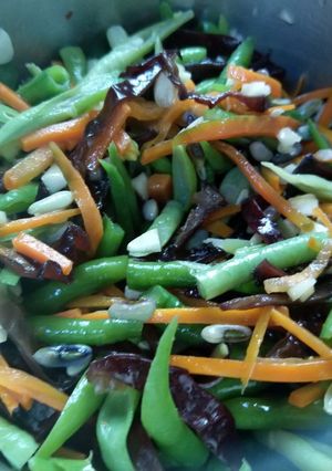 蒜味涼拌菜豆 的食譜成品照片