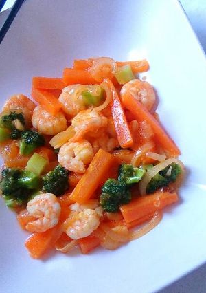 Foto resep Udang Asam Manis