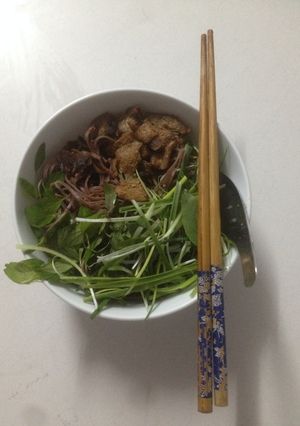 Hình của món Phở chay hương vị miền Bắc.