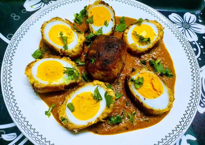 Potato Egg Nargisi Malai Kofta