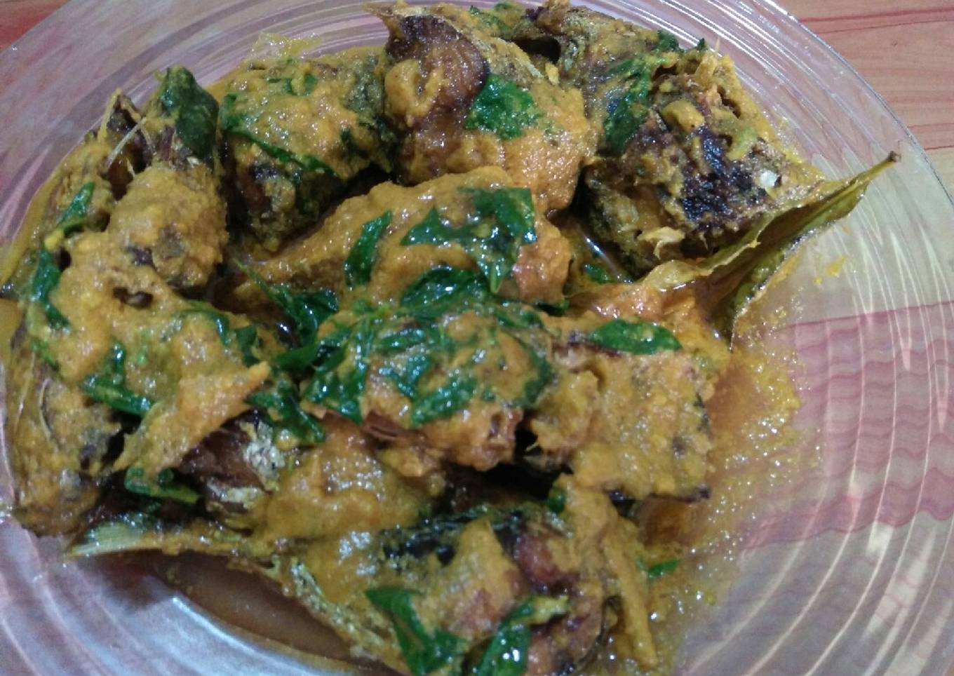 Ikan layang rica kemangi
