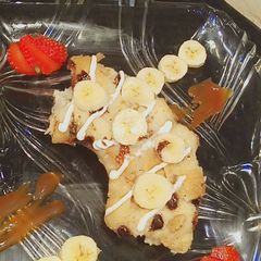 CREAMY banana bread pudding 🍮 A picture of CREAMY banana bread pudding 🍮.
