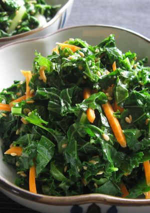 A picture of Kale & Carrot ‘Namul’.