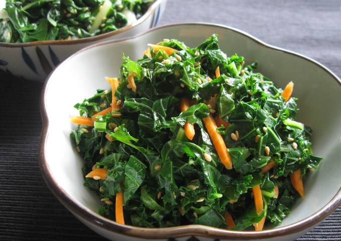 How to Make Quick Kale &amp; Carrot ‘Namul’