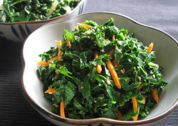 Easiest Way to Make Quick Kale &amp; Carrot ‘Namul’