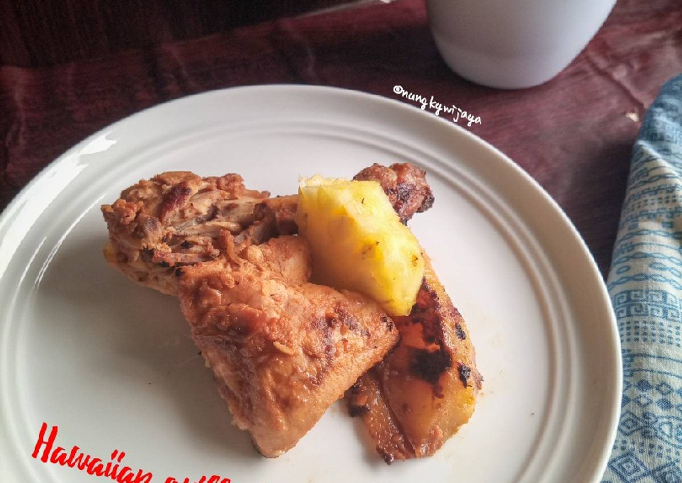 Hawaiian grilled chicken (huli huli chicken)