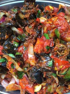 A picture of Peppered Snails.
