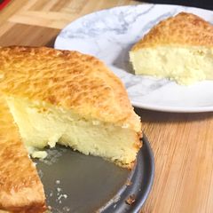 A picture of Low Carb Keto Friendly Pound Cake Cheese Cake.