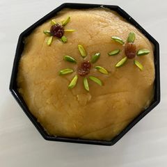 Custard semolina shiro A picture of Custard semolina shiro.
