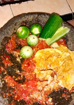 Foto resep Sambal terasi mentah